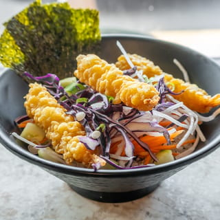 Shrimp Tempura Sushi Rice Bowl