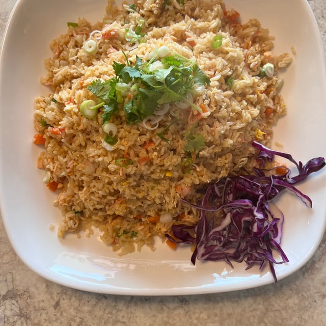 House Spicy Basil Fried Rice.