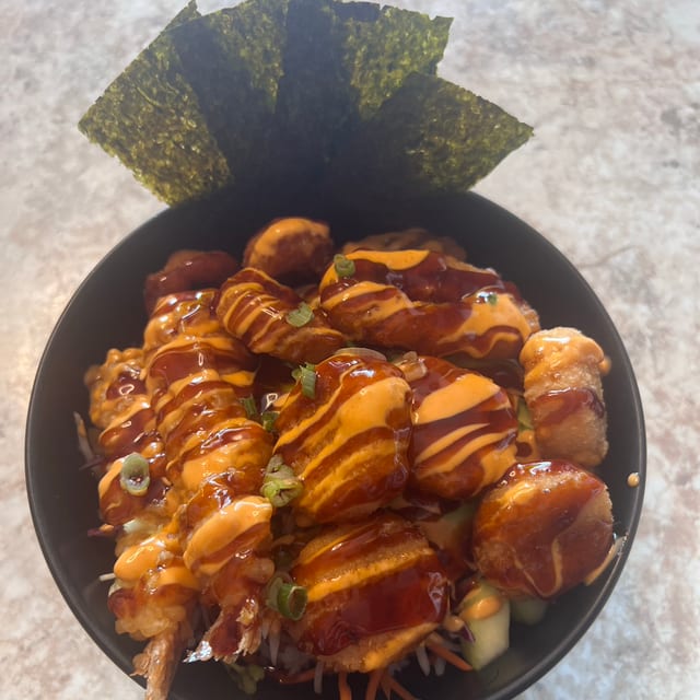 Seafood Rice Bowl.
